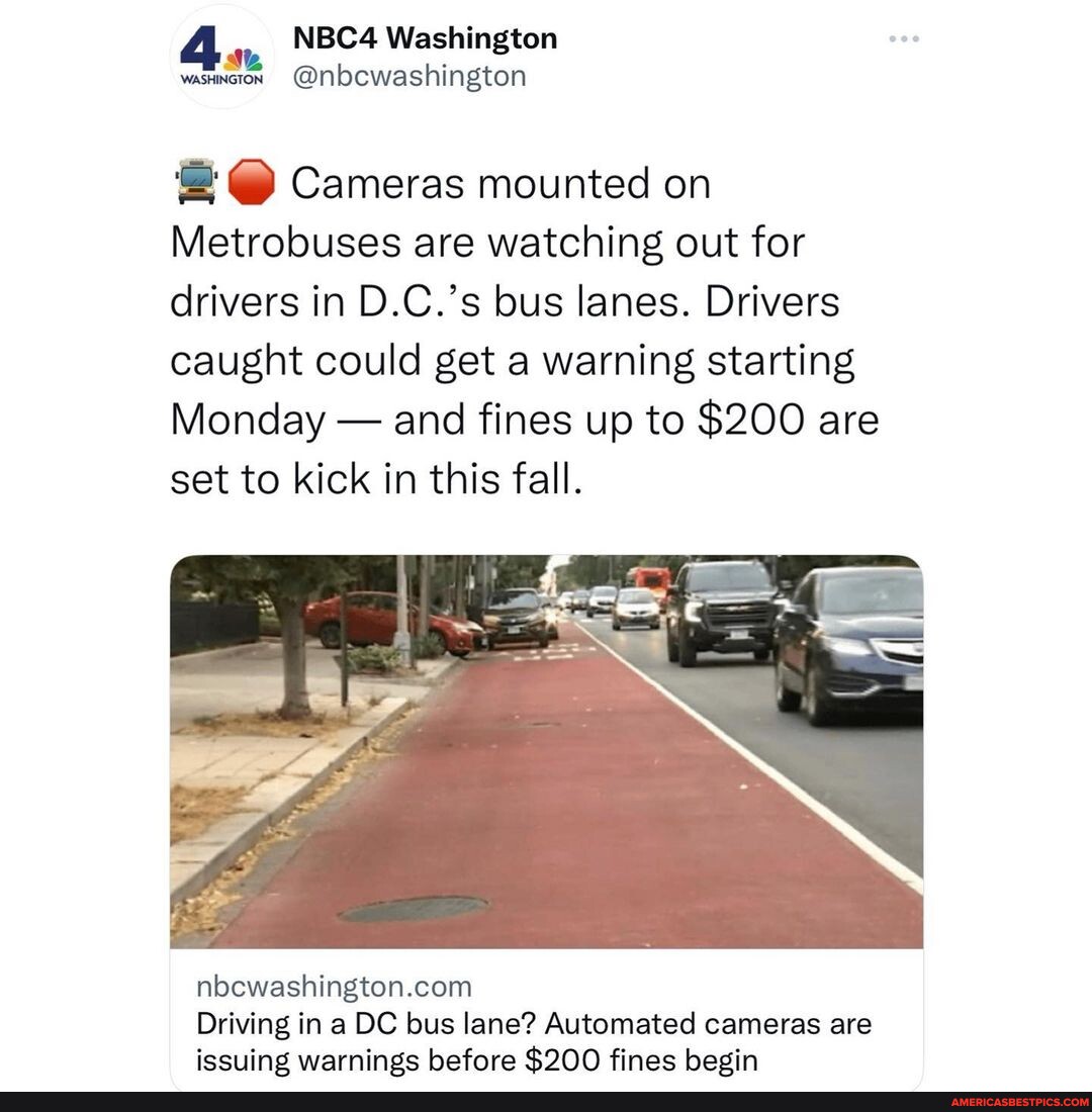 “Starting Monday, cameras mounted on Metrobuses are on the lookout for