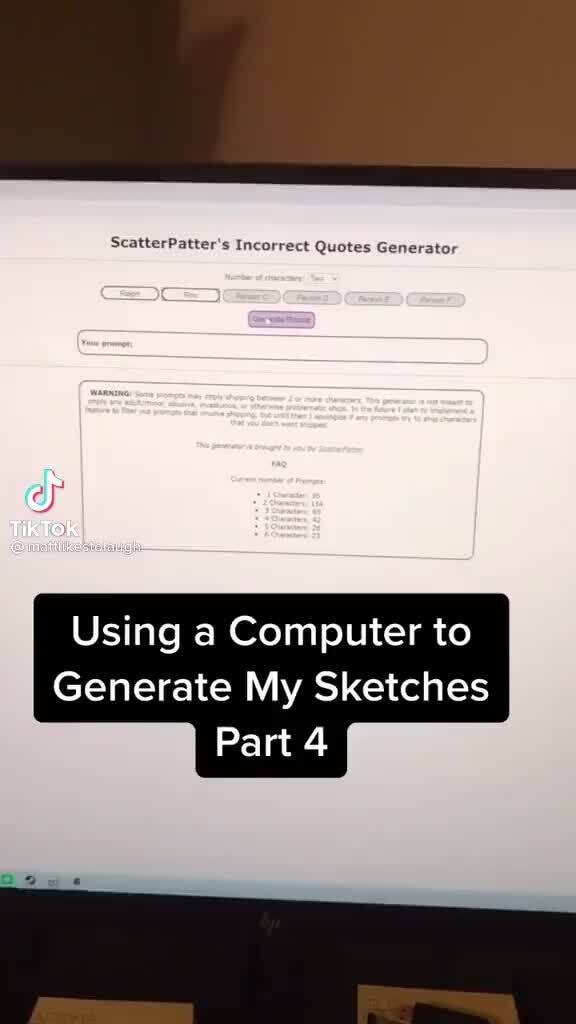 Scatterpatter S Incorrect Quotes Generator Using A Computer To Generate My Sketches Part Ifunny