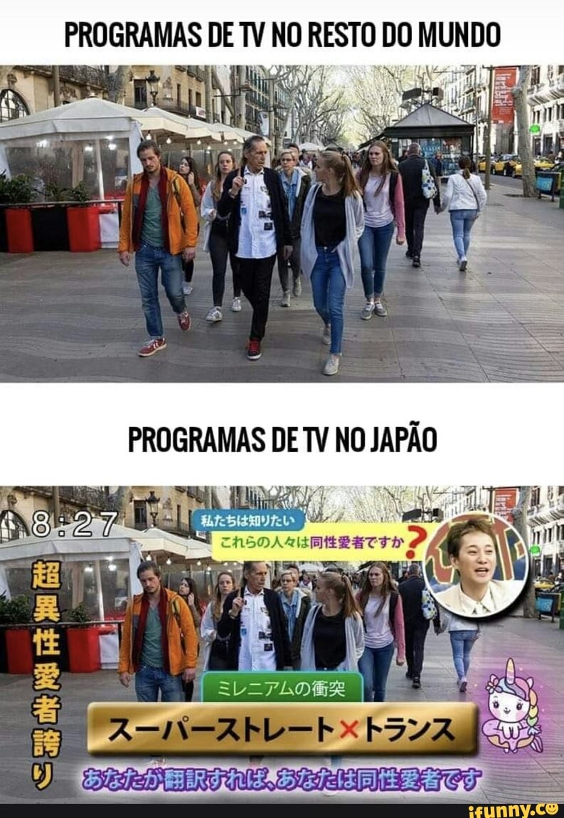 PROGRAMAS DE TV NO RESTO DO MUNDO
DE
tE