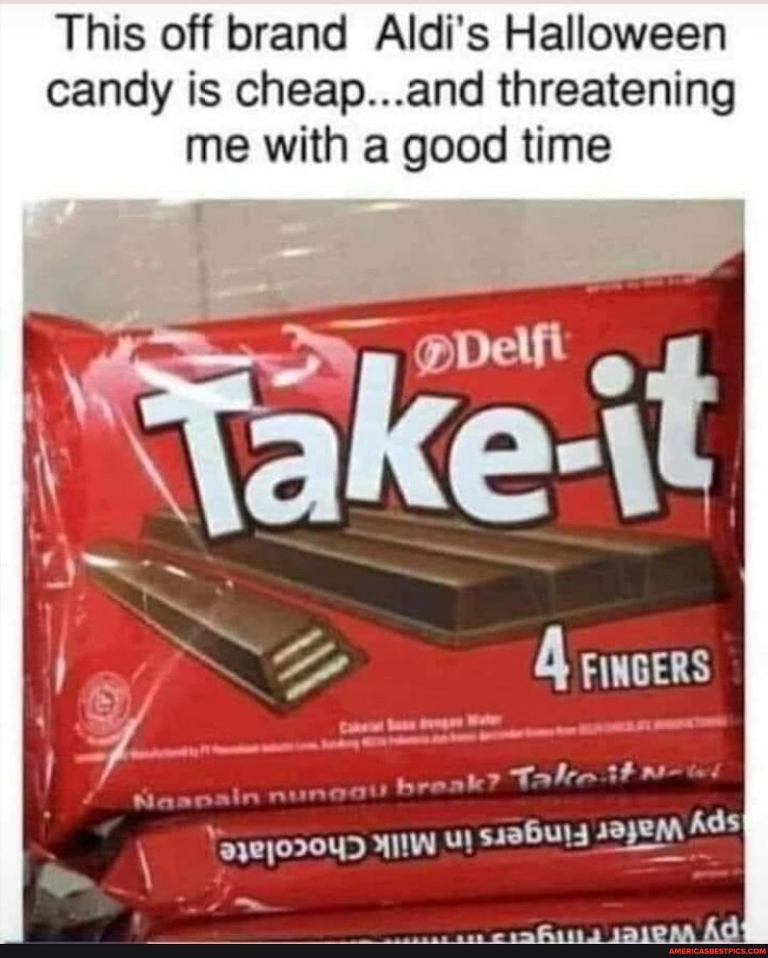 This off brand Aldi's Halloween candy is cheap. threatening me with a good time
FINGERS
IW Ads
be