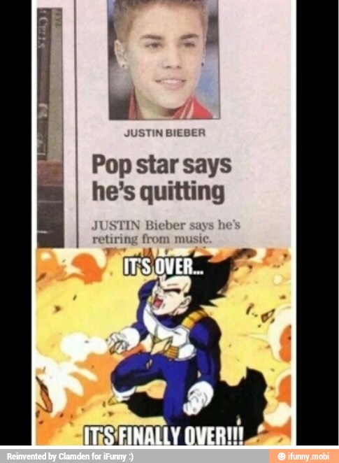 JUSTIN BIEBER
Pop star says
he's quitting
JUSTIN Bieber says
k
retiring from music