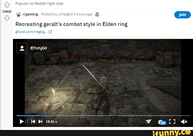 Recreating geralt's combat style in Elden ring I iid 1061s te - )