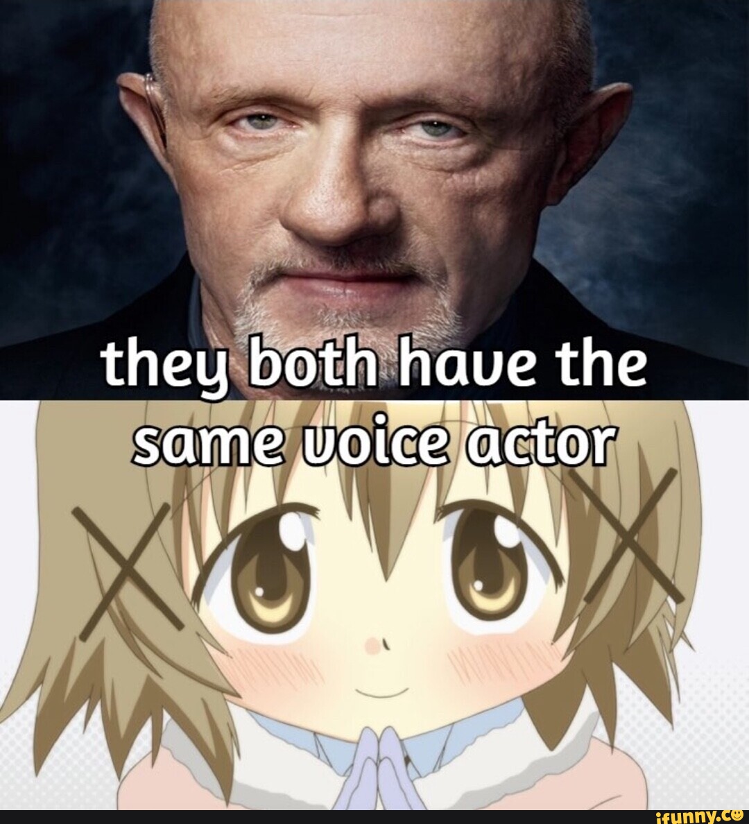 They both have the _ same voltce actor - iFunny