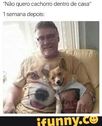 Não quera cachorro dentro de casa"
1 semana depois