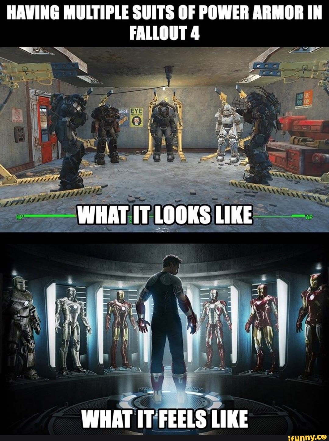 HAVING MULTIPLE SUITS OF POWER ARMOR IN
FALLOUT 4
WHAT IT'FEELS LIKE