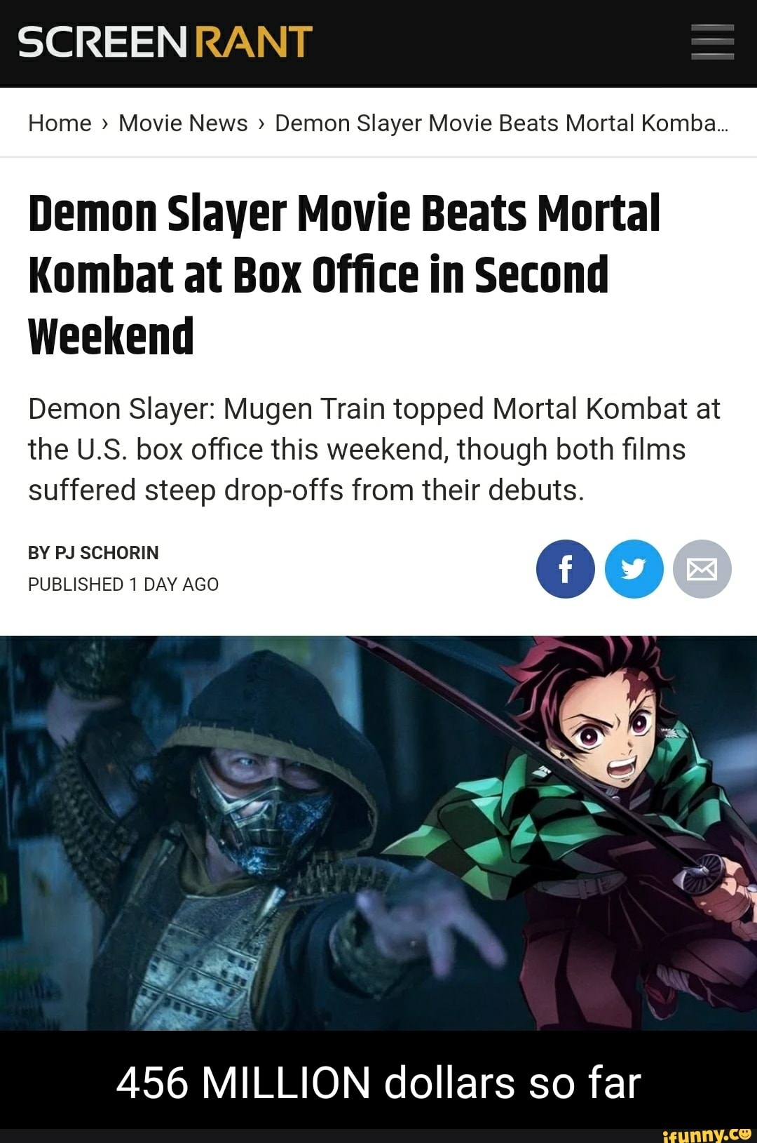 Box Office: 'Demon Slayer' Beats 'Mortal Kombat