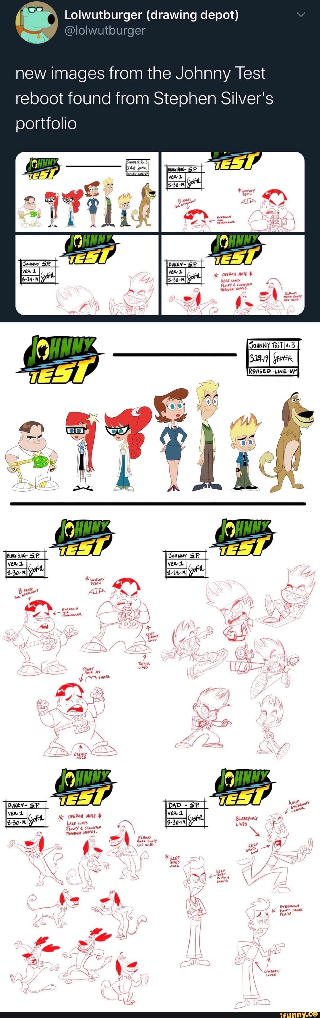 New Images From The Johnny Test Reboot Found From Stephen Silver's ...