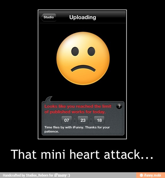 mini heart attack... That - That mini heart attack...