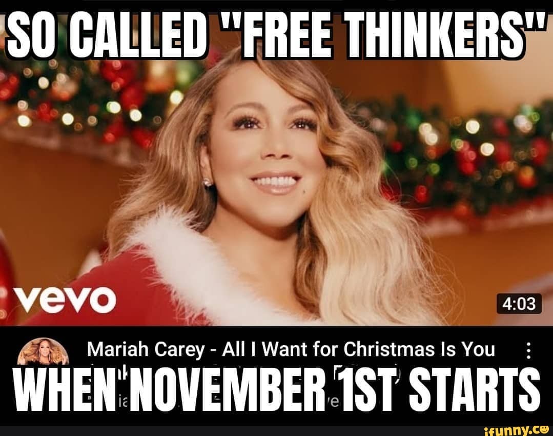 SO CALLED FREE THINKERS) Mariah Carey - All I Want for Christmas Is You ...