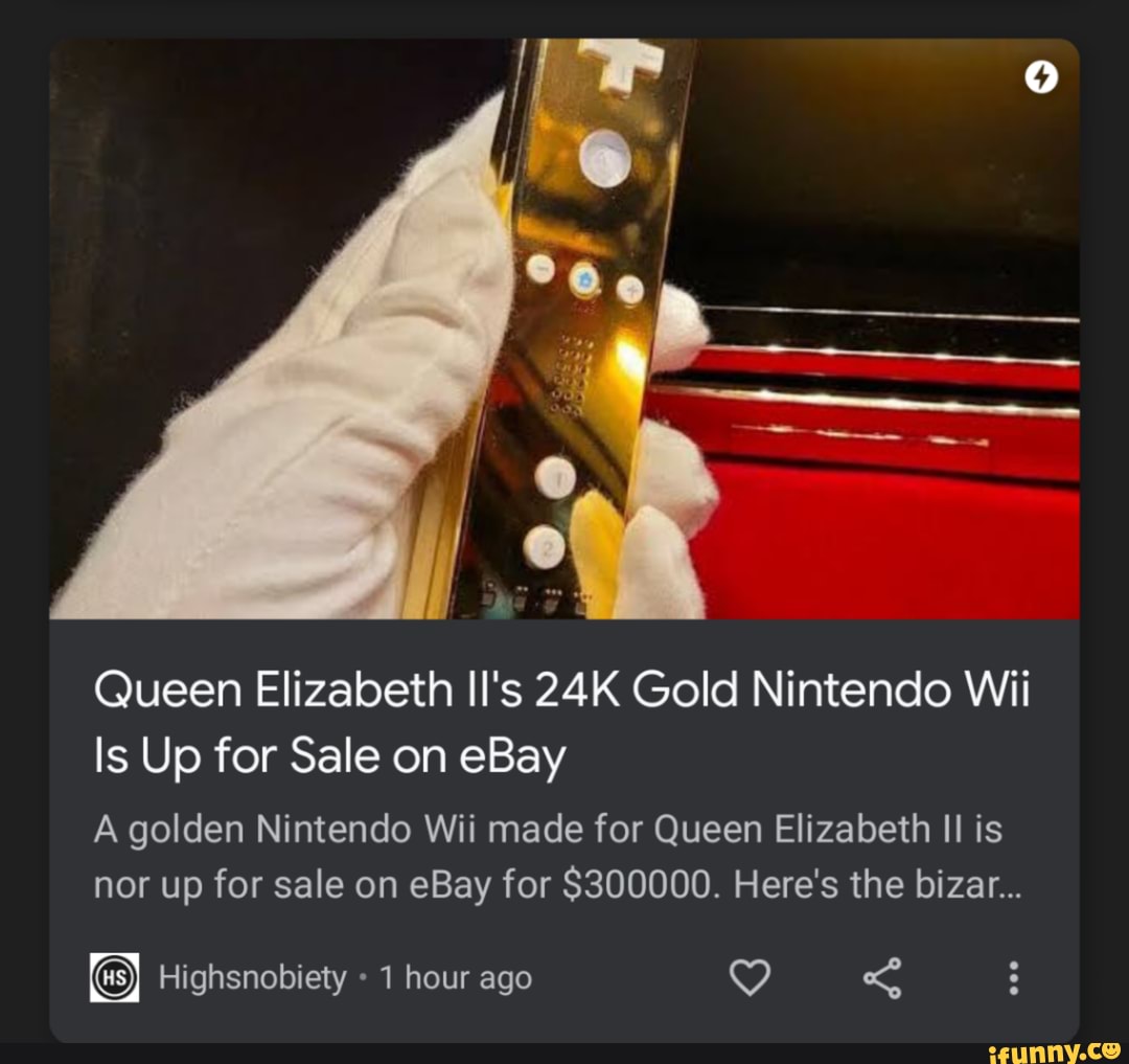 24k gold wii ebay