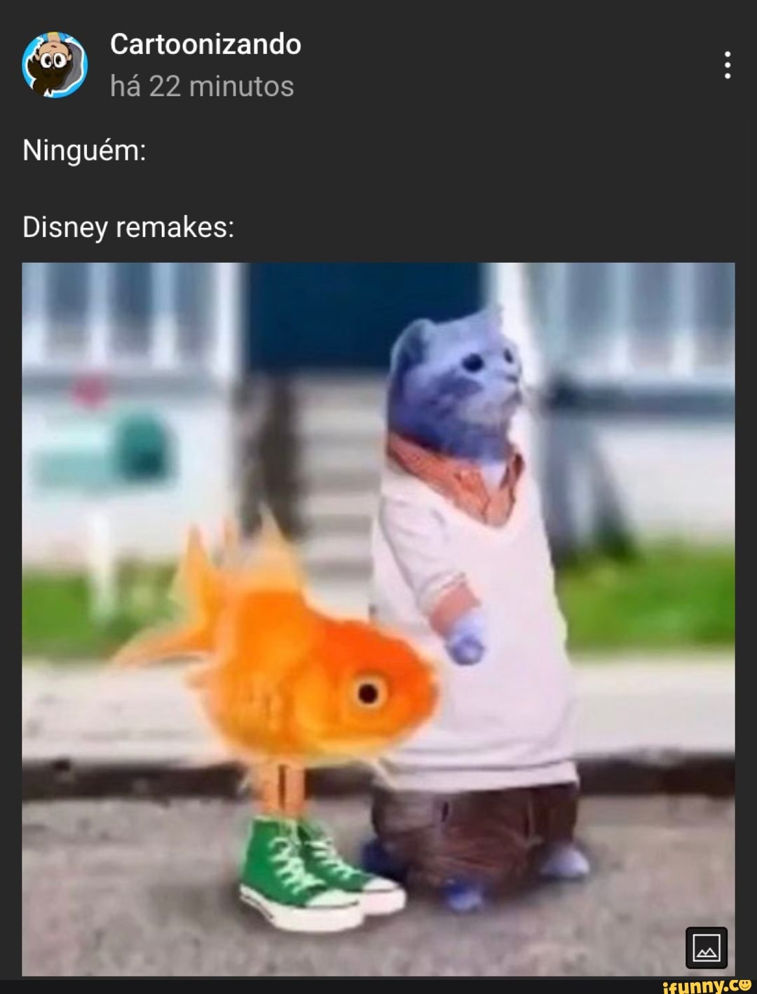 Cartoonizando há 22 minutos
Ninguém:
Disney remakes: