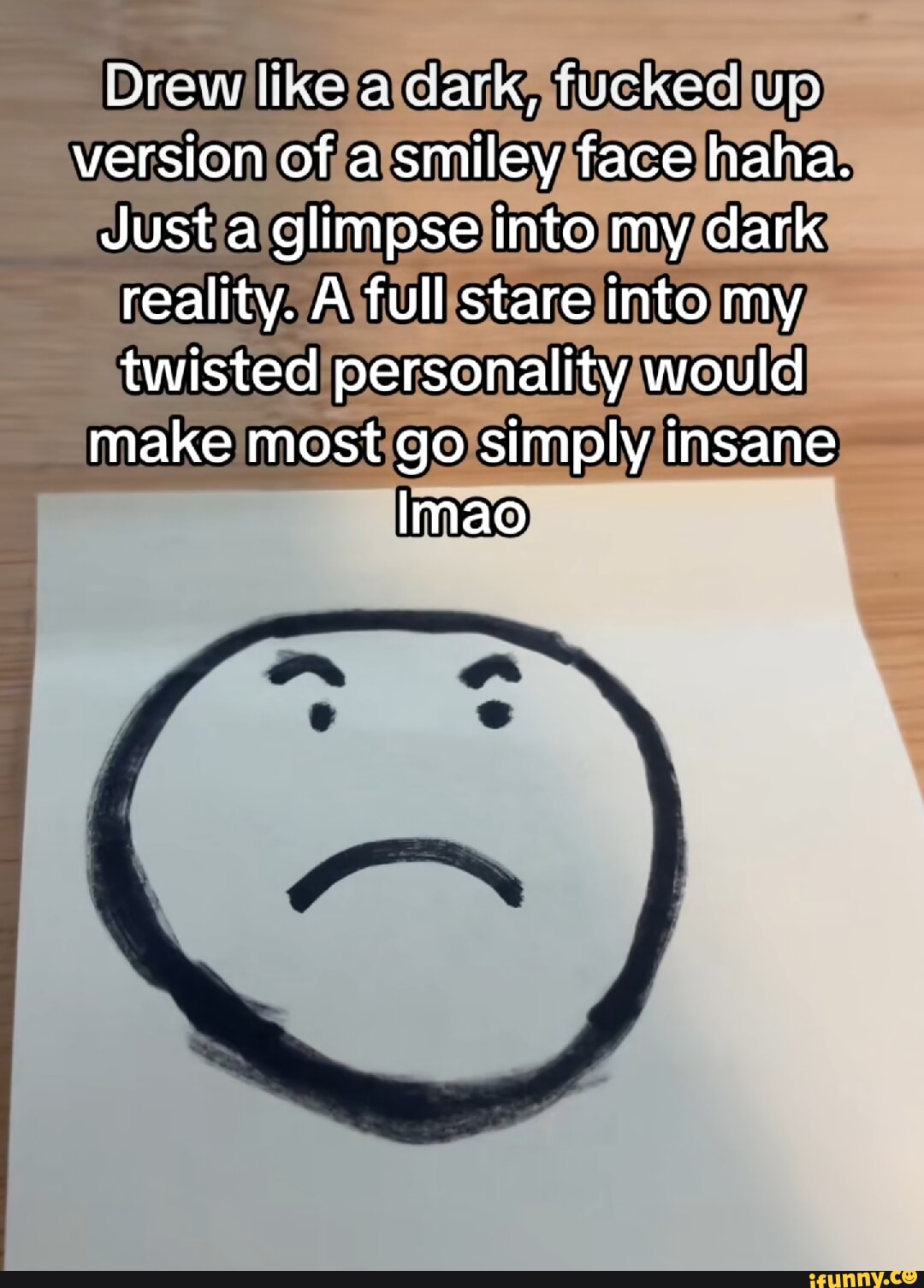 dark stare face meme