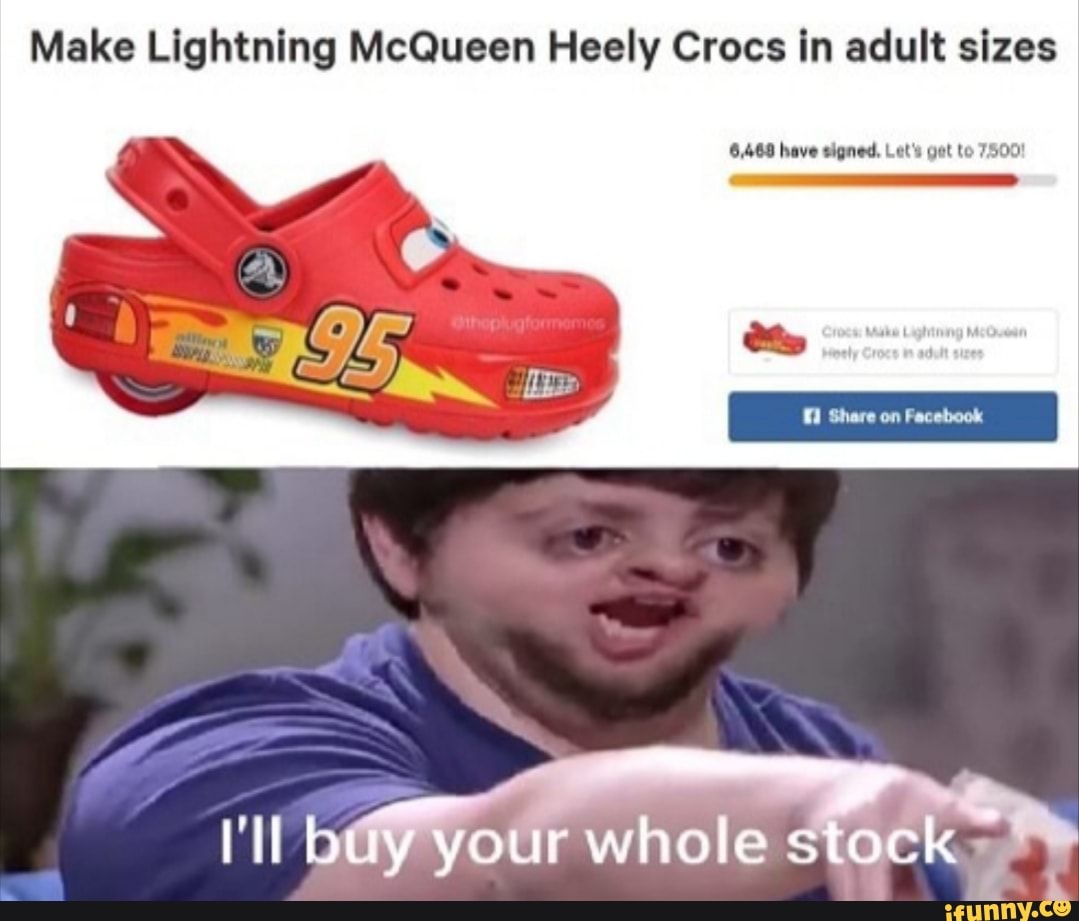 lightning mcqueen heely crocs adults