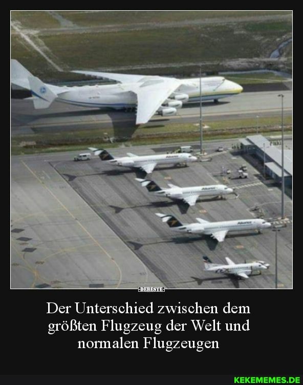 Der Unterschied zwischen dem größten Flugzeug der Welt und normalen Flugzeugen