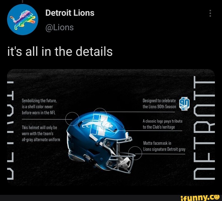 What design should the Detroit Lions alternate helmets be? - Pride Of  Detroit