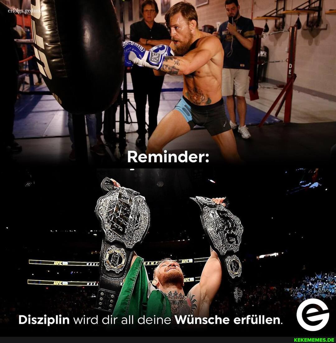 Disziplin wird dir all deine Wünsche erfüllen.
