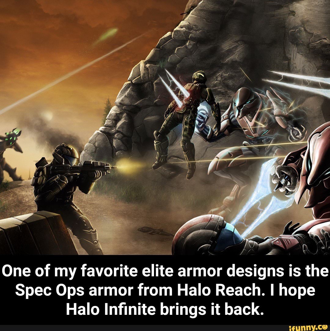 One Of My Favorite Elite Armor Designs Is The Spec Ops Armor From