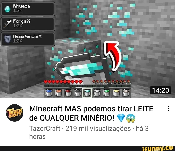 Fiqueza
Resistencia
cu =
Minecraft MAS podemos tirar LEITE de QUALQUER MINÉRIO! G)
TazerCraft 219 mil visualizações - há 3 horas