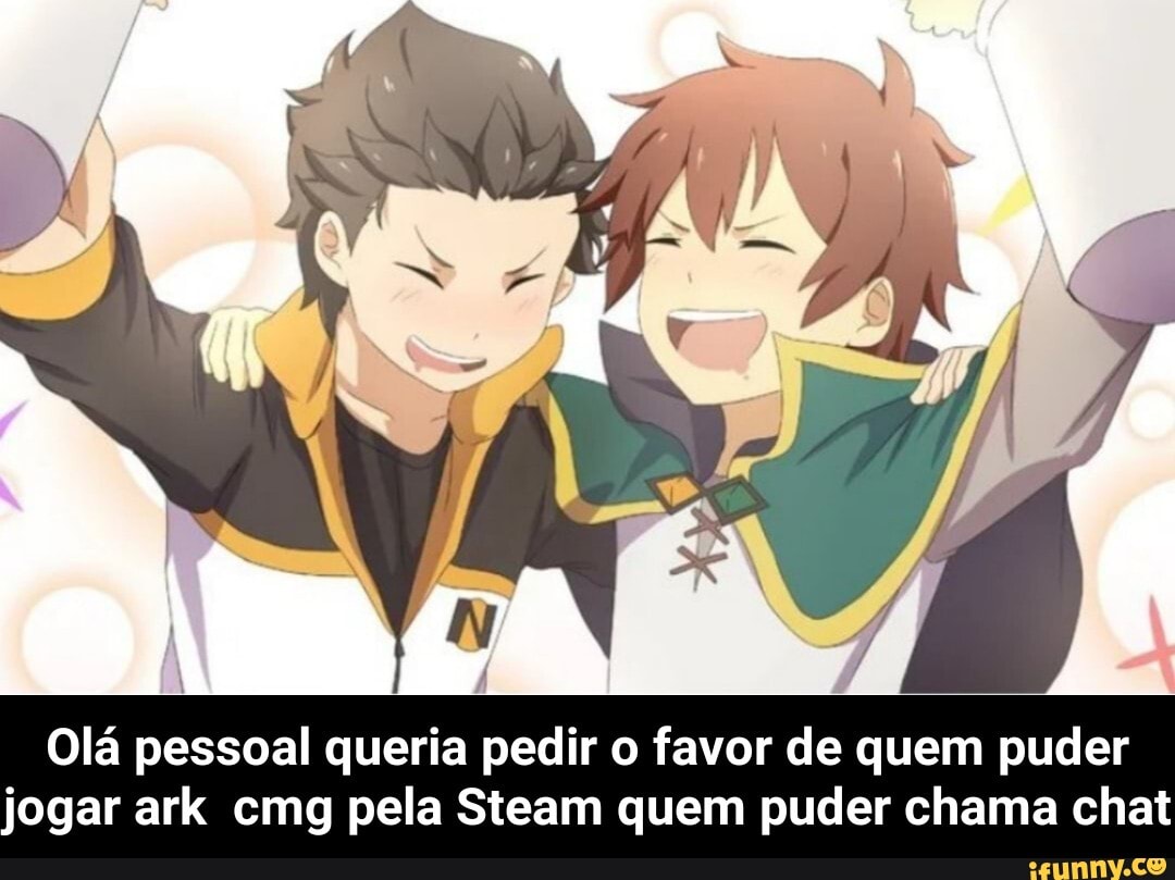Olá pessoal queria pedir o favor de quem puder jogar ark cmg pela Steam quem puder chama chat - Olá pessoal queria pedir o favor de quem puder jogar ark cmg pela Steam quem puder chama chat
