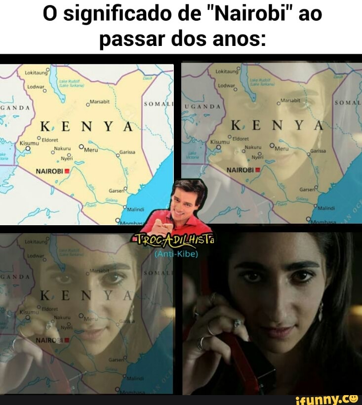 O significado de "Nairobi" ao
passar dos anos: