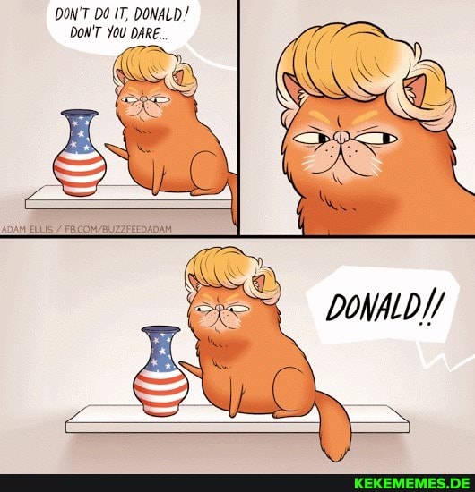 DON'T IT, DONALD!
DON'T YOU DARE.