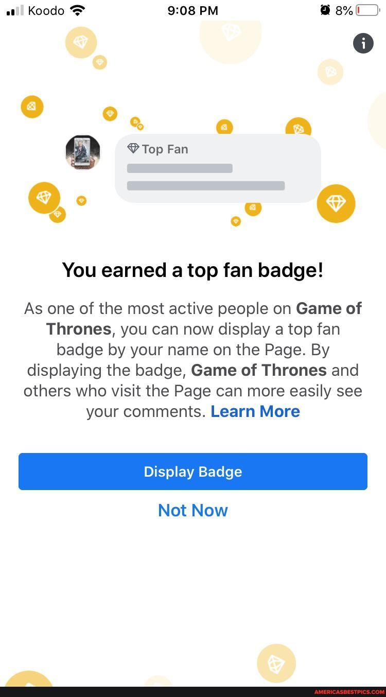 Fan badge to display top how Ignite Social