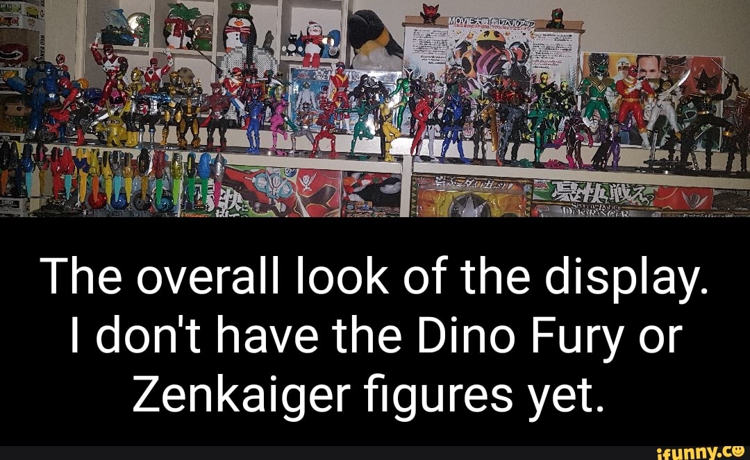 The overall look of the display.
I don't have the Dino Fury or
Zenkaiger figures yet.