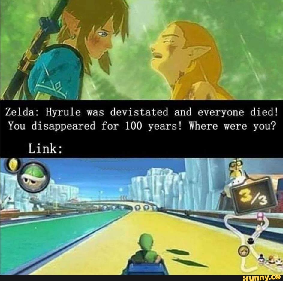 Zelda: Hyrule was devistated and everyone died! You disappeared for 100 ...