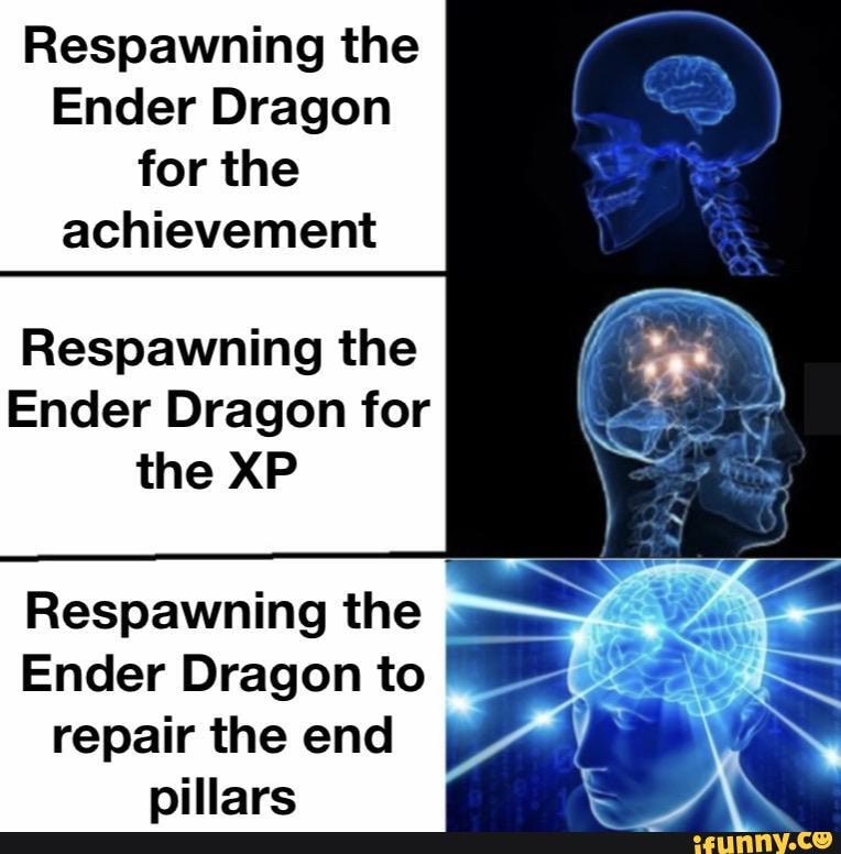 Respawning the Ender Dragon for the achievement Respawning the Ender