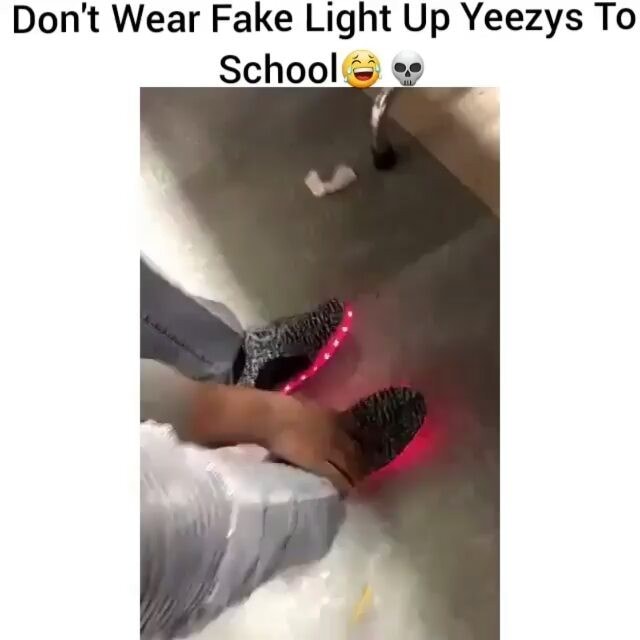 fake light up yeezys
