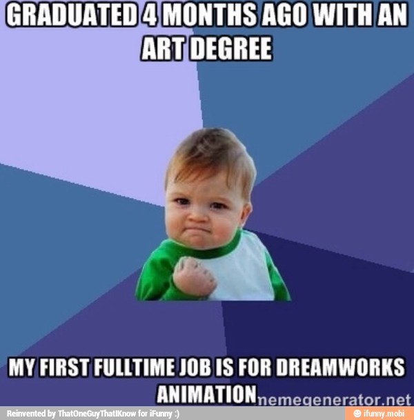 MY FIRST FULLTIME JOB 1S FOR DREAMWORKS
ANIMATION,,cmecenerator.net