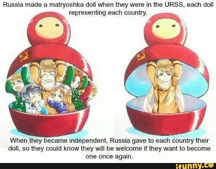 Russla Made A Matryoshka Doll When They Were In The Urss Each Doll Representing Each Country