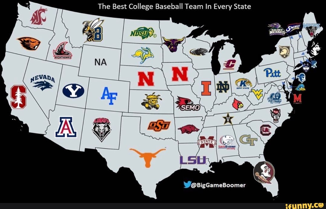 The Best College Baseball Team In Every State iFunny