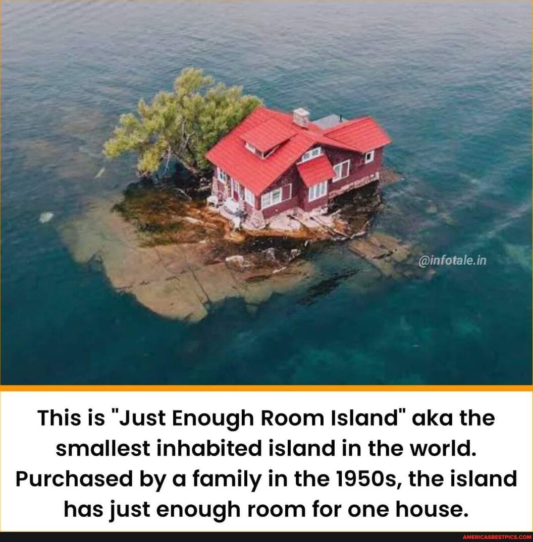 @infotale.in This Is "Just Enough Room Island" Aka The Smallest ...