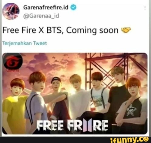 G Garenafreefire.id
@Garenaa_id
Free Fire X BTS, Coming soon
Terjemahkan Tweet