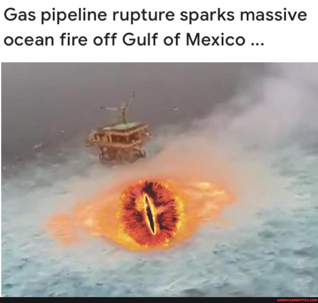 Mexico ocean fire