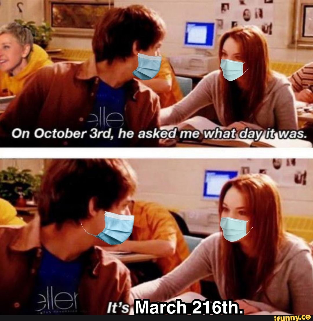 me
On October 3rci, ne ask
Mareh
