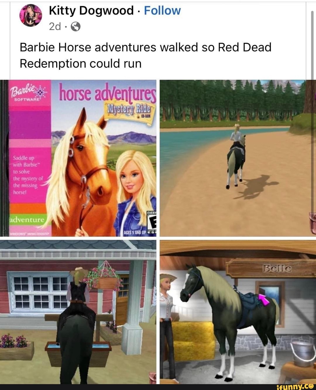 Kitty Dogwood - Follow Barbie Horse adventures walked so Red Dead ...