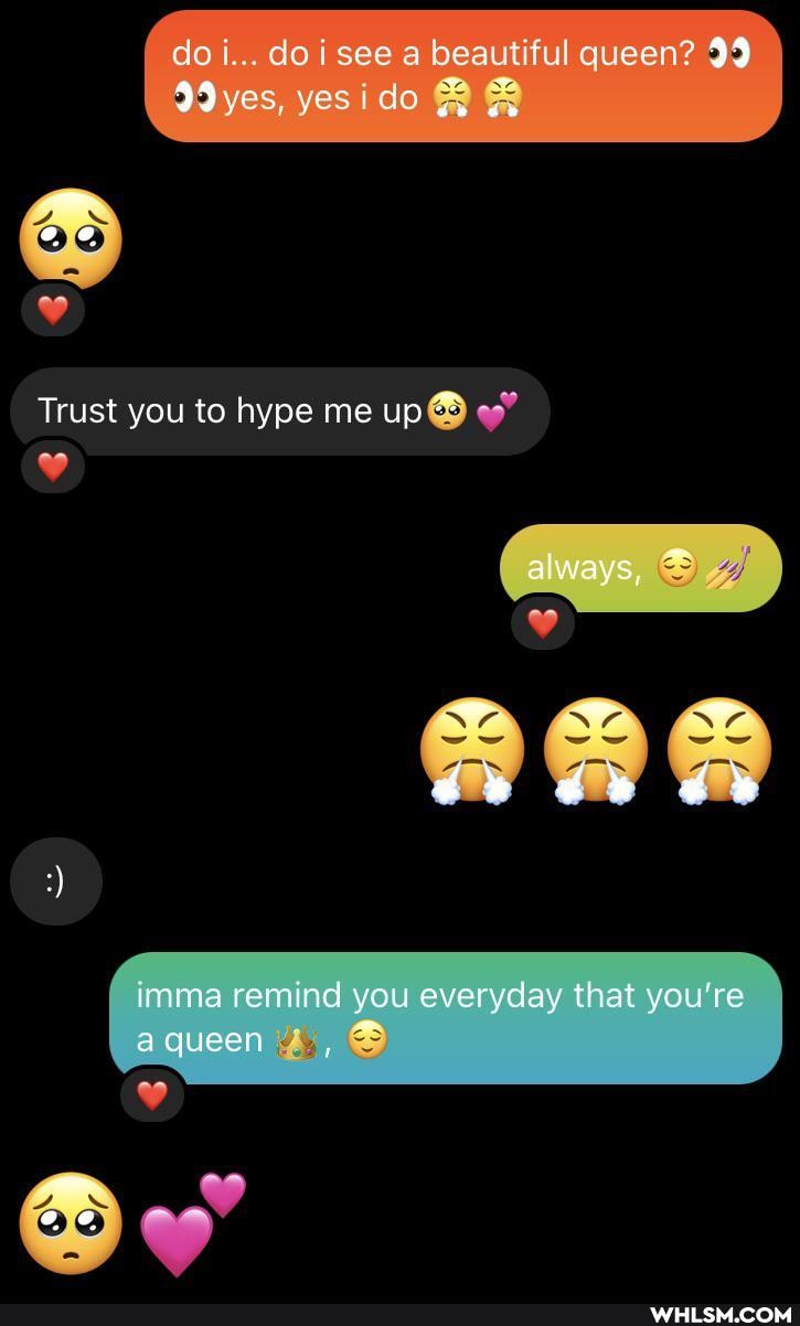 doi... doi see a beautiful queen? yes, do
Trust you to hype me up
always, @
imma remind you everyday that you're a queen 4;,