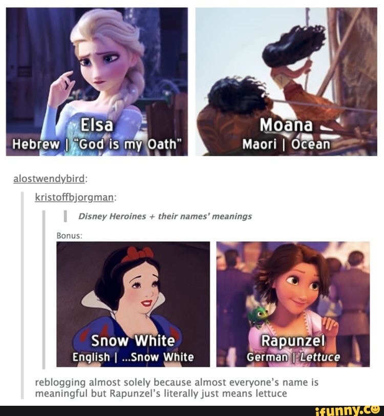 Disney Heroines their names' meanings Se English I ...Snow White ...