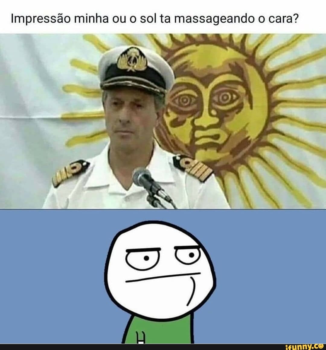 Impressão minha ou o sol ta massageando o cara?