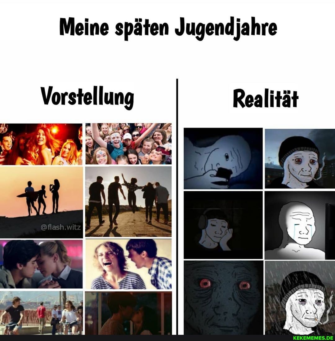 Meine späten Jugendjahre
Vorstellung Realität