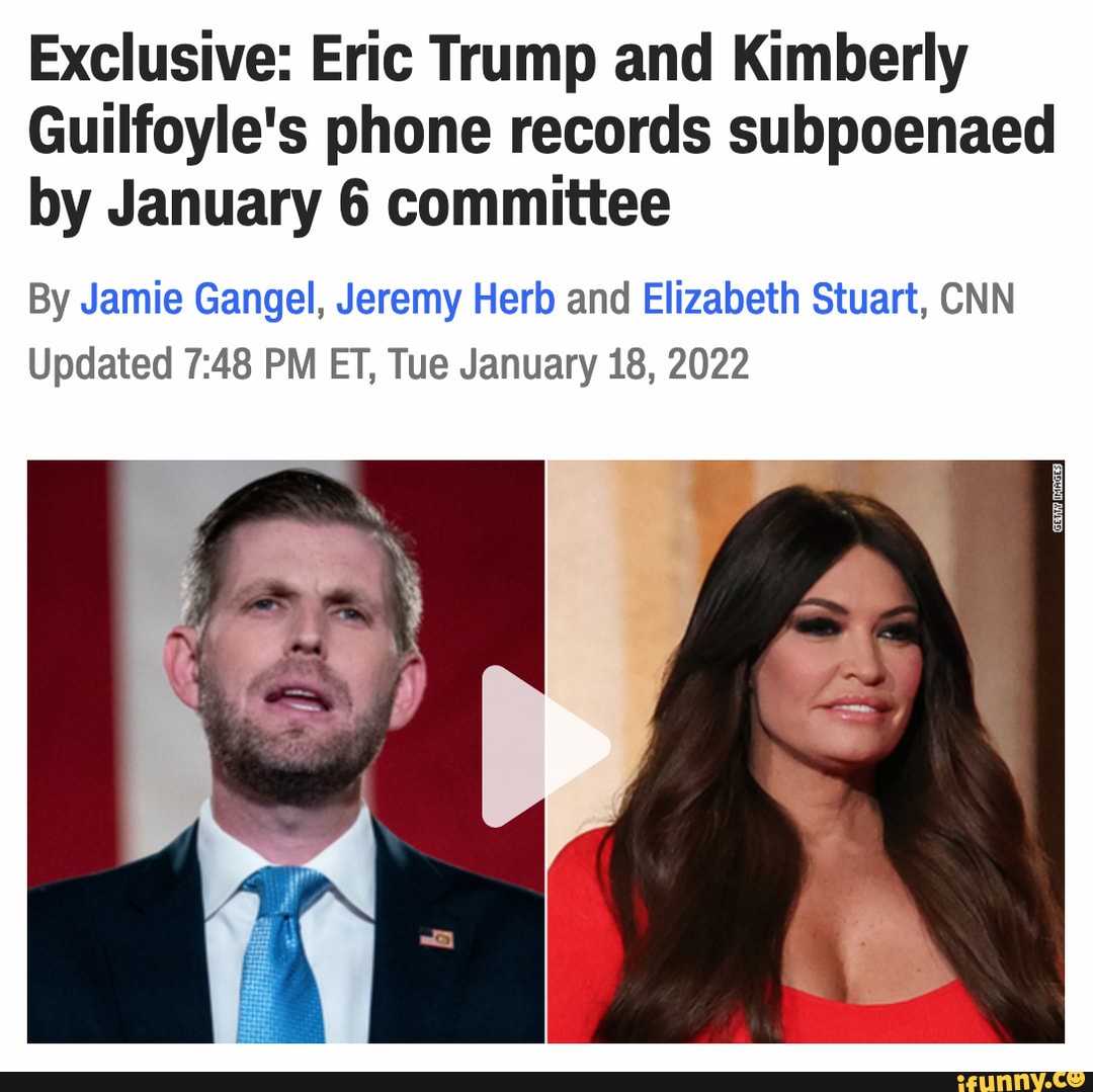 Exclusive: Eric Trump And Kimberly Guilfoyle's Phone Records Subpoenaed ...