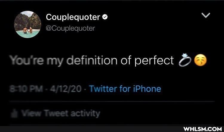 Couplequoter
@Couplequoter
You're my definition of perfect @
- Twitter for iPhone