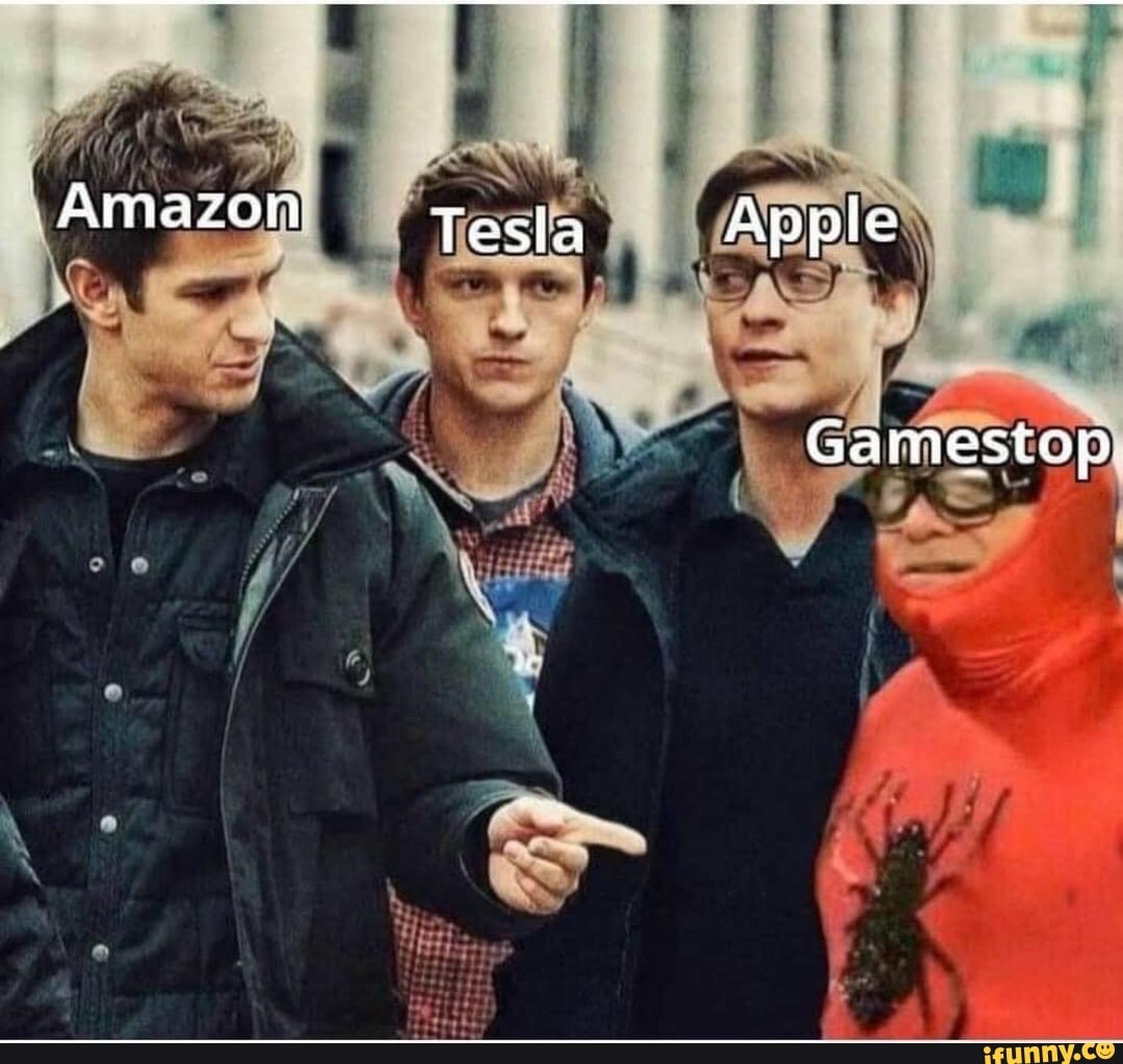 Amazon Tesla Apple
Gamestop