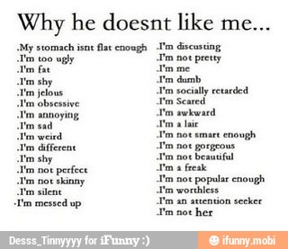 Why he doesnt like me...
Ea