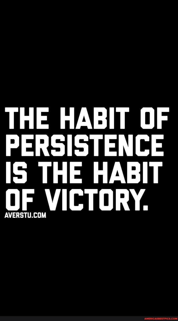 THE HABIT OF PERSISTENCE IS THE HABIT OF VICTORY.
AVERSTU.CO!