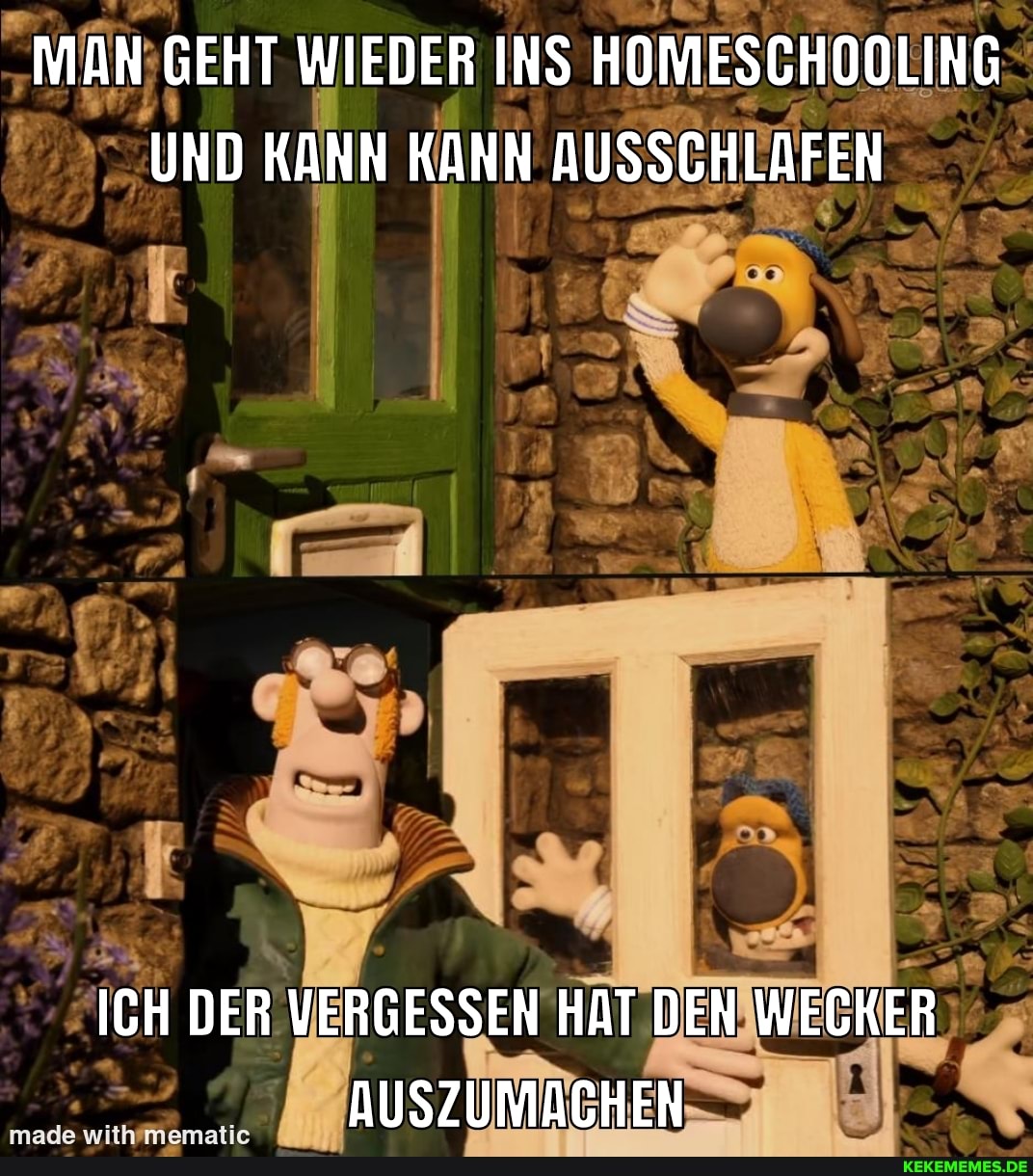 MAN GEHT WIEDER INS HOMESCHOOLING UND KANN KANN AUSSCHLAFEN
ICH DER VERGESSEN HAT DEN WECKER AUSZUMACHEN
