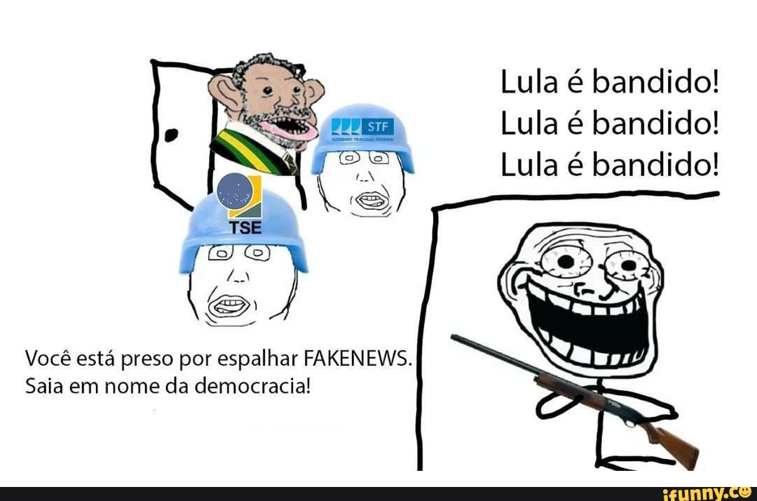 Lula é Bandido! Lula é Bandido! Lula é Bandido! Você Está Preso Por 