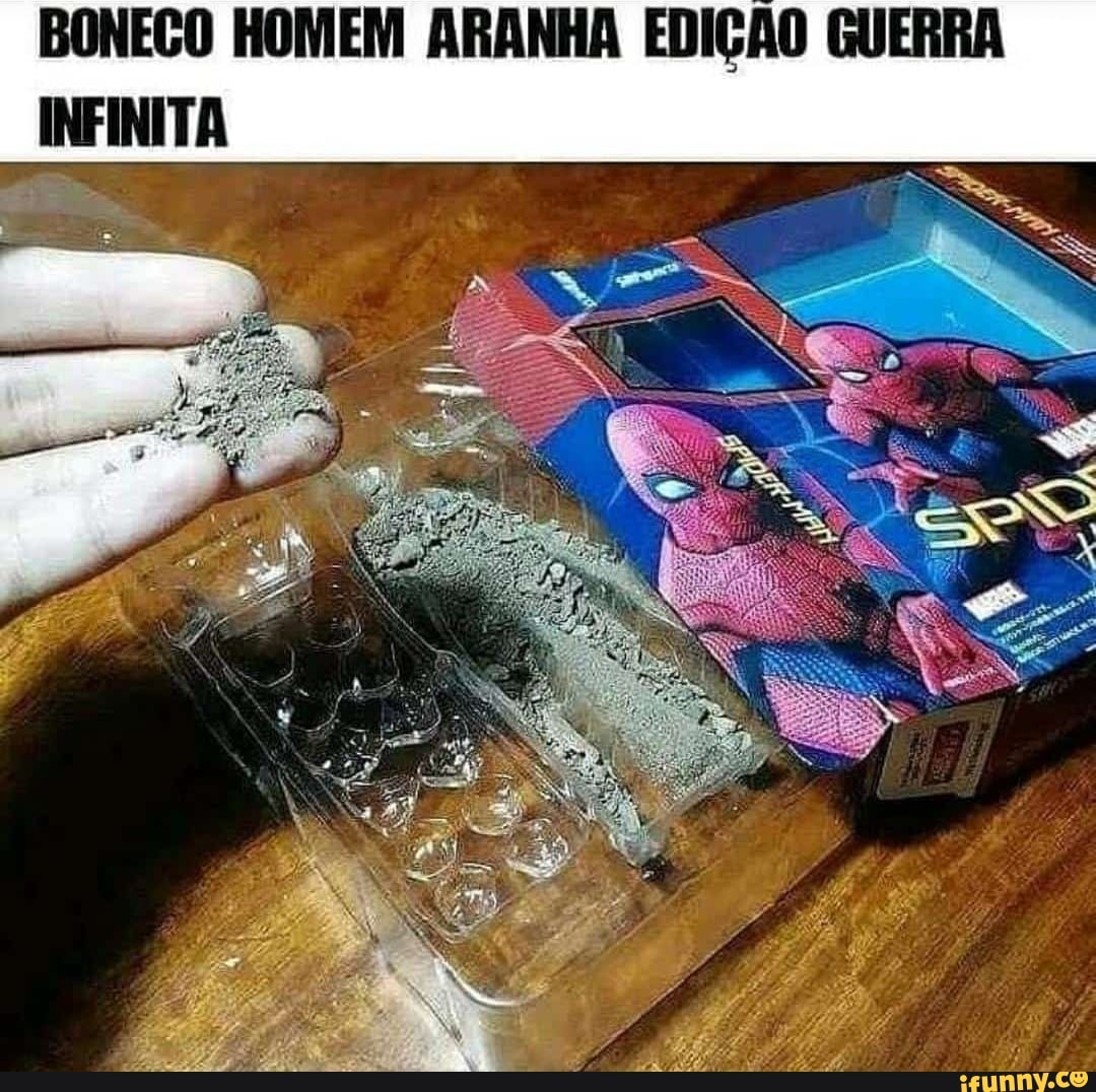 BONECO HOMEM ARANHA EDIÇÃO GUERRA INFINITA